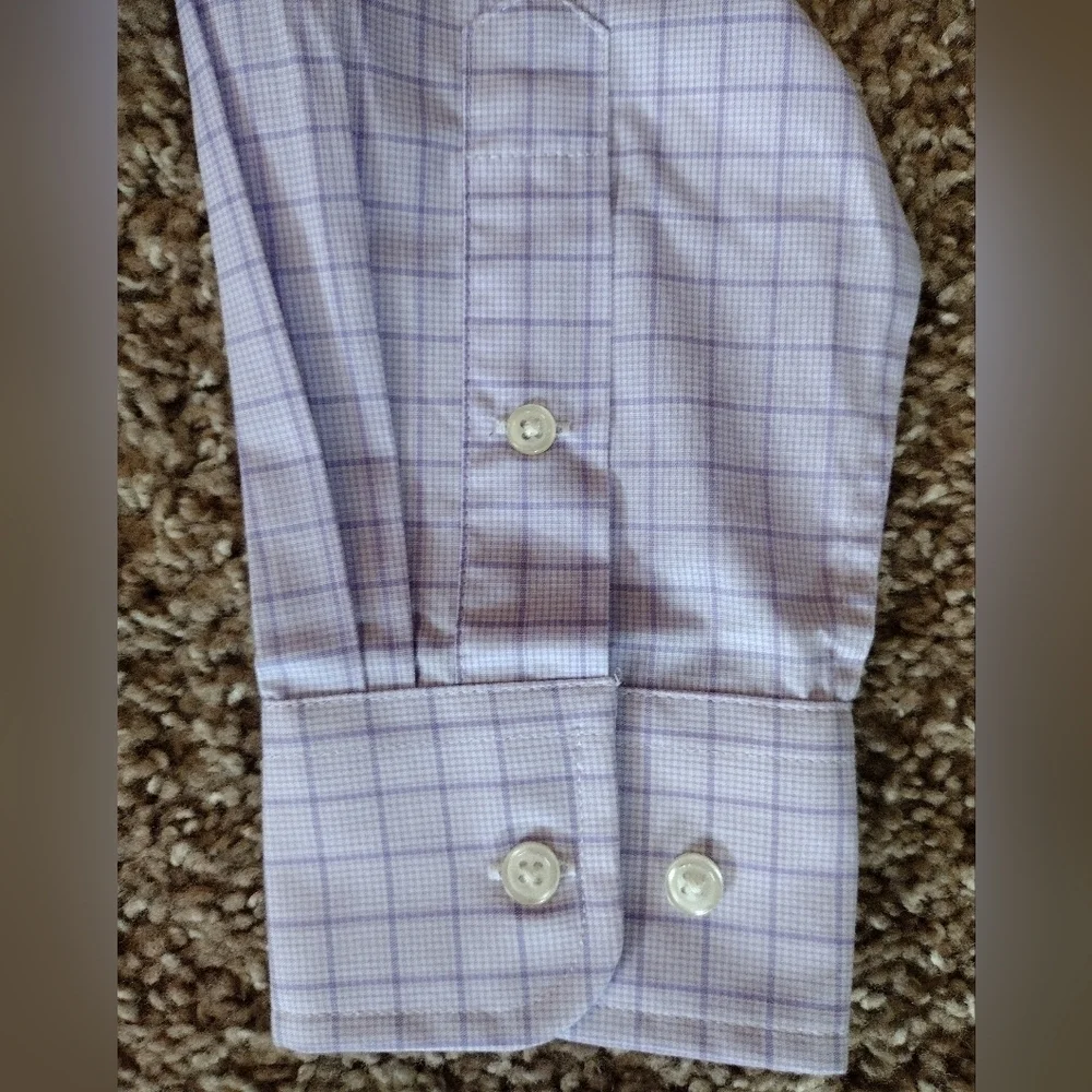 Ralph Lauren Youth Lavender Plaid Button Down Shirt NWOT